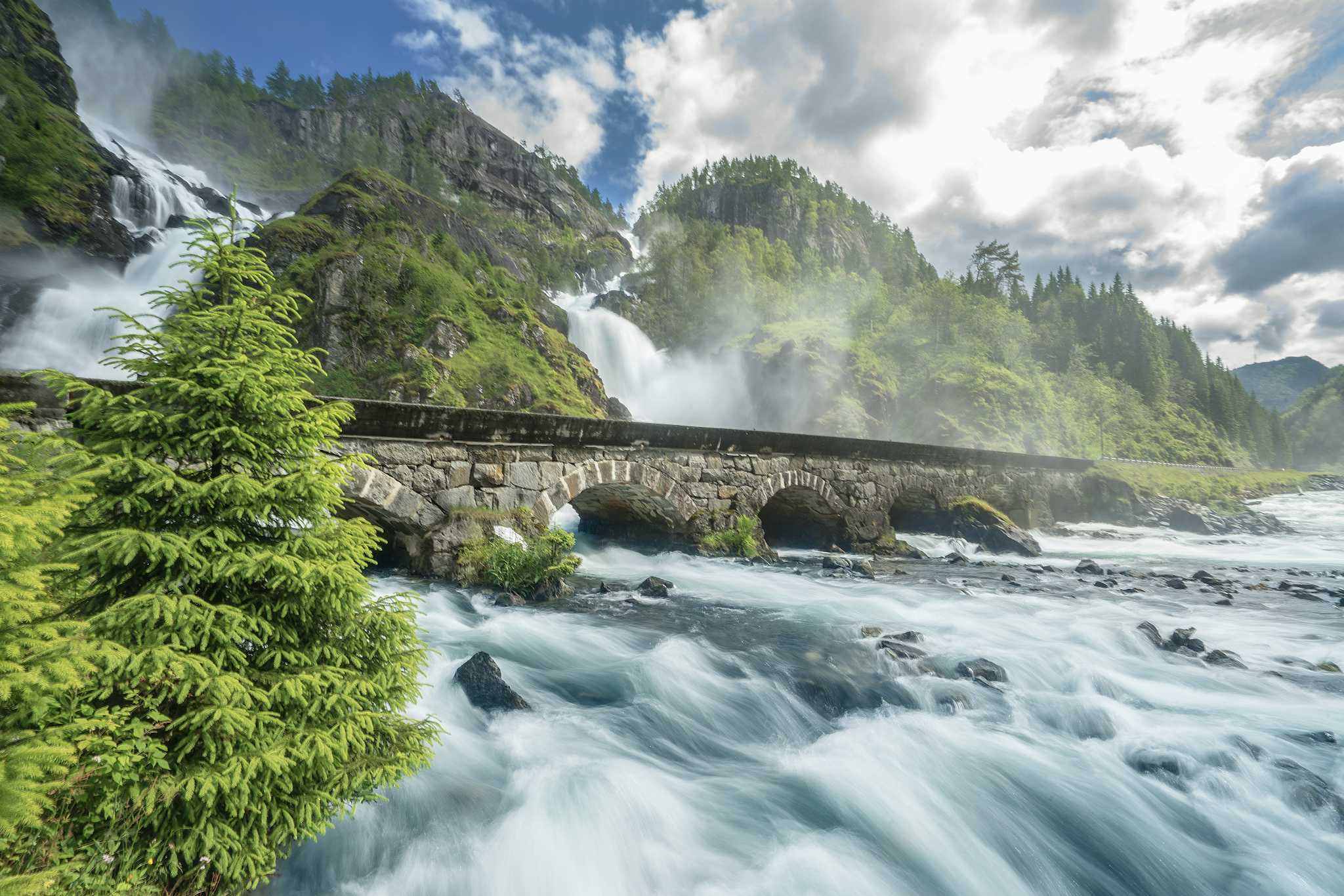 Latefossen Wasserfall