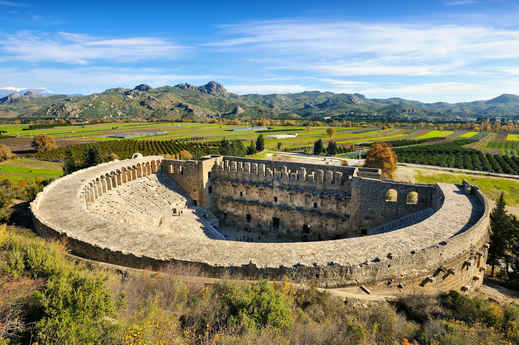 Aspendos Ruinen und Theater