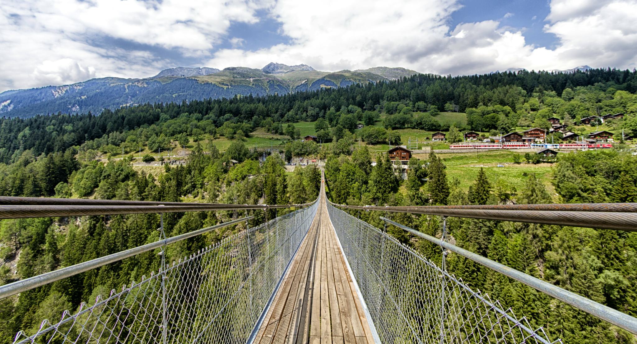 Goms suspension bridge