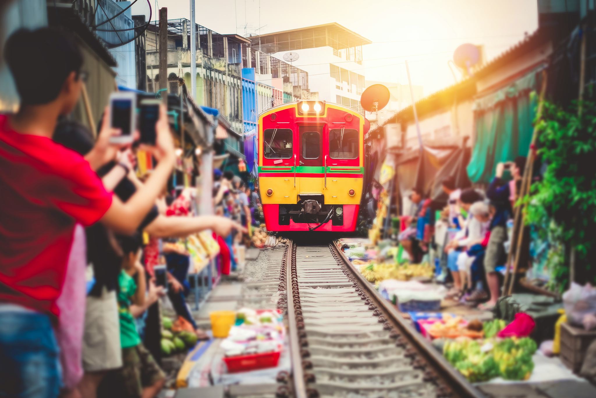 Eisenbahnmarkt Maeklong