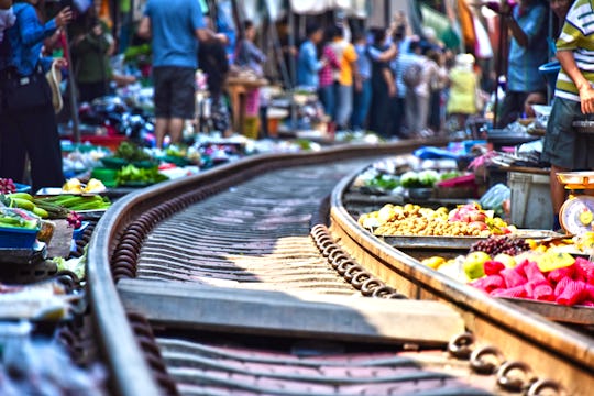 Maeklong Railway Market