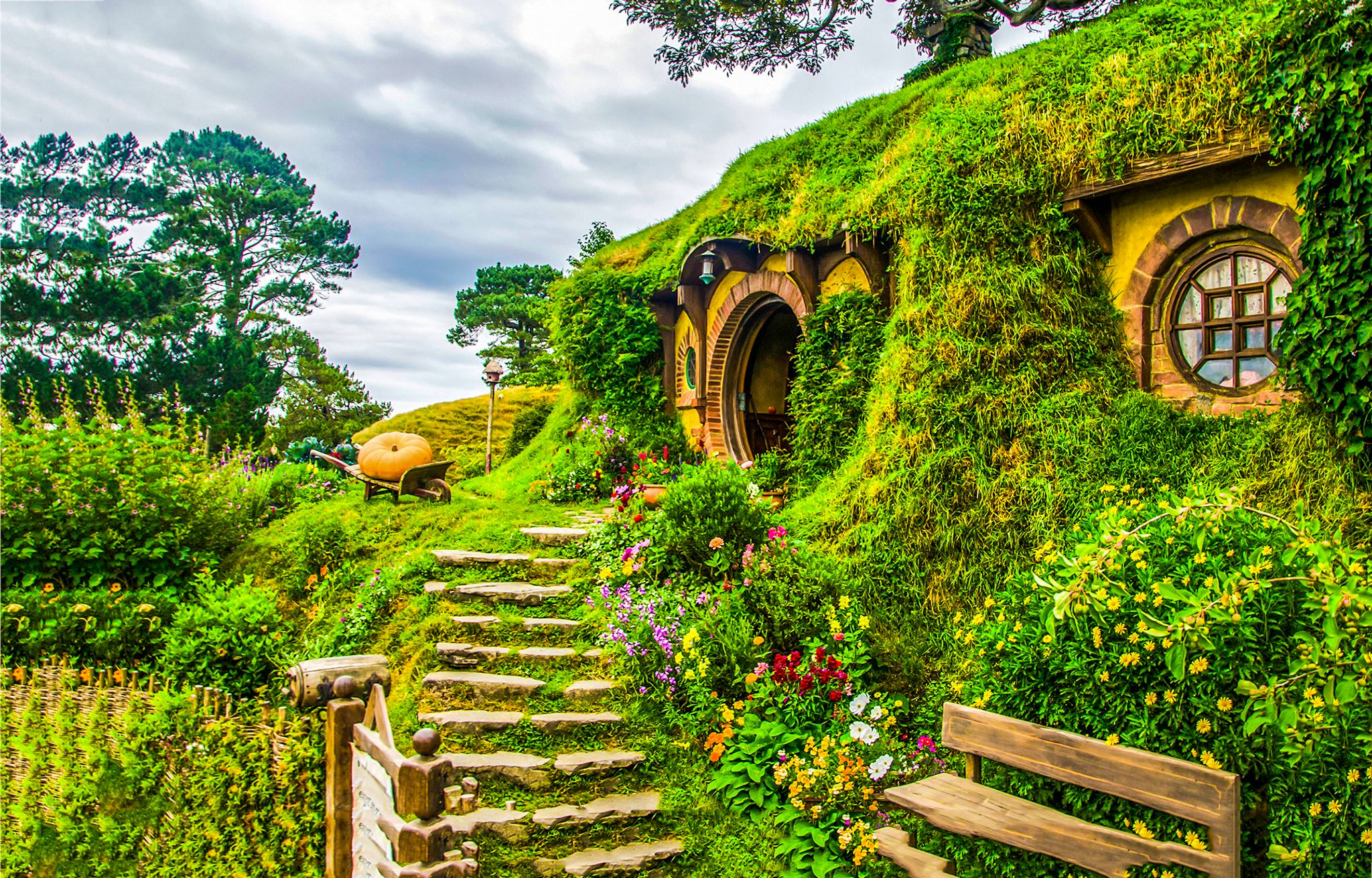 Auckland to Matamata and Volcanic Hills: Private day trip