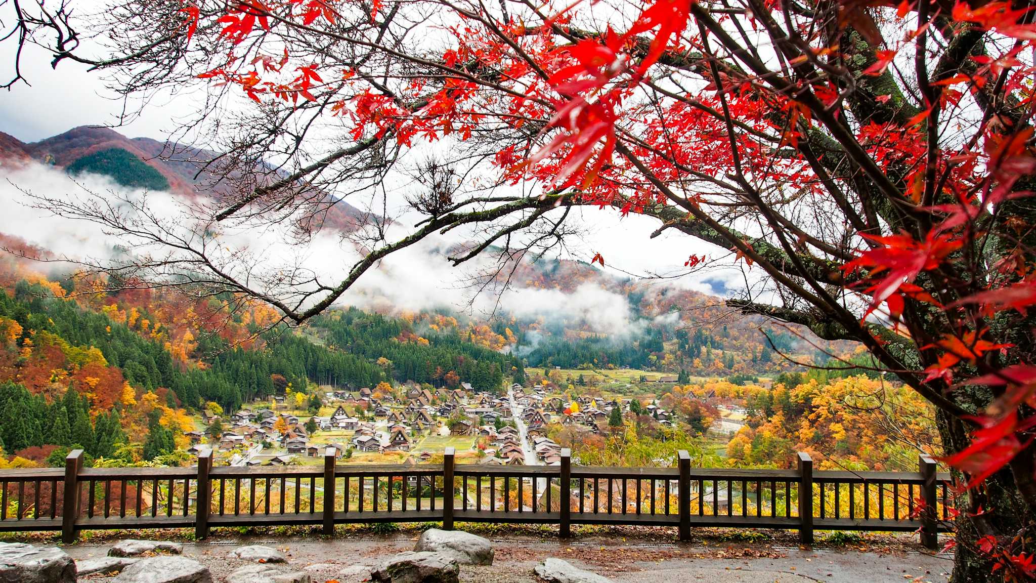 Ogimachi Castle Observation Deck