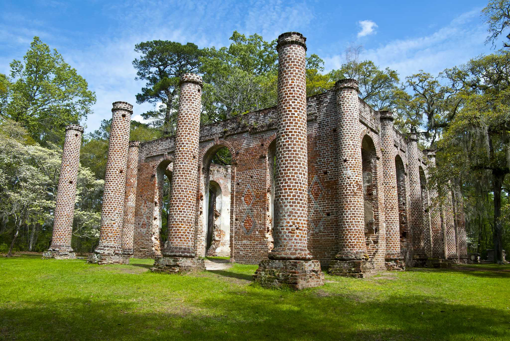 Ruinen der Old Sheldon Church