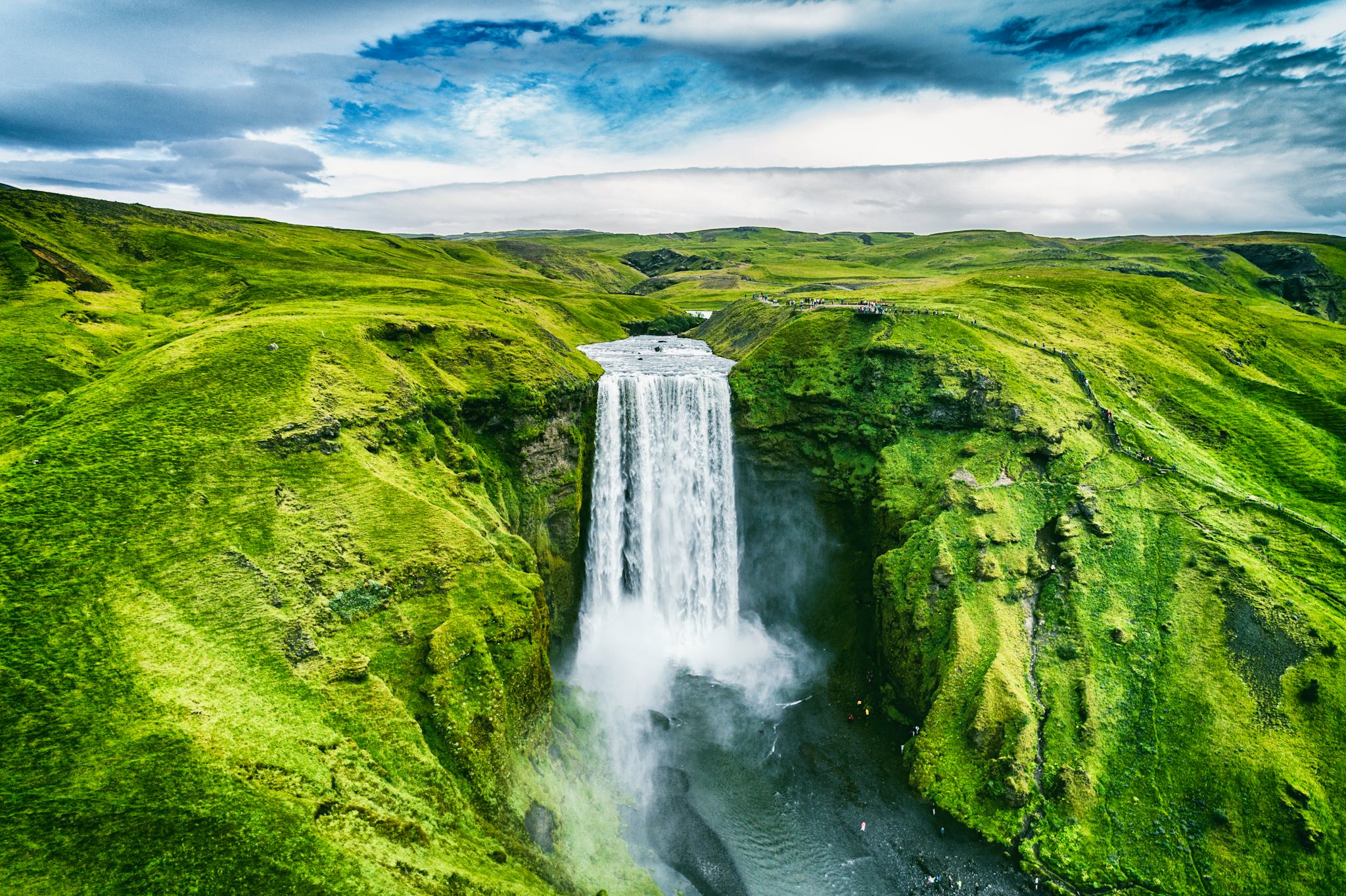 Skógafoss Wasserfall